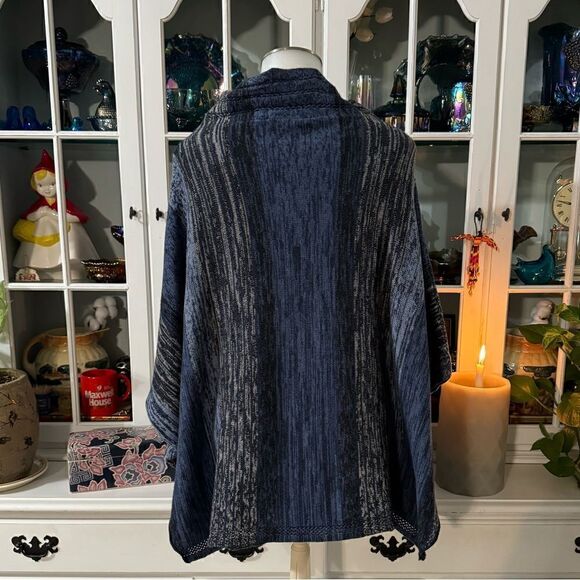 Anthropologie Sparrow Tie-Neck Sweater Wool Striped Size Small - Picture 5 of 8